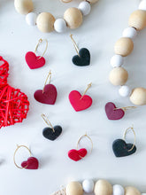 Load image into Gallery viewer, Queen of Hearts Hoops
