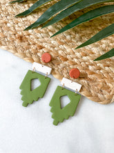 Load image into Gallery viewer, Amelia Southwestern Polymer Clay Earrings