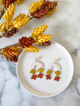Load image into Gallery viewer, Falling Leaves Polymer Clay Earrings
