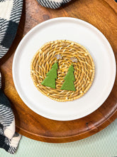 Load image into Gallery viewer, Festive tree earrings (large)