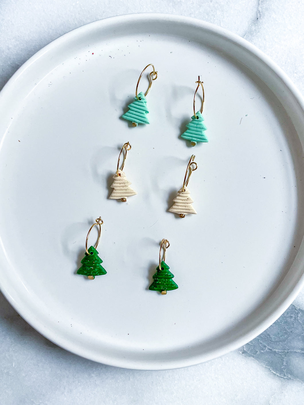 Small Tree Hoops