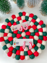 Load image into Gallery viewer, Candy Cane Hoops
