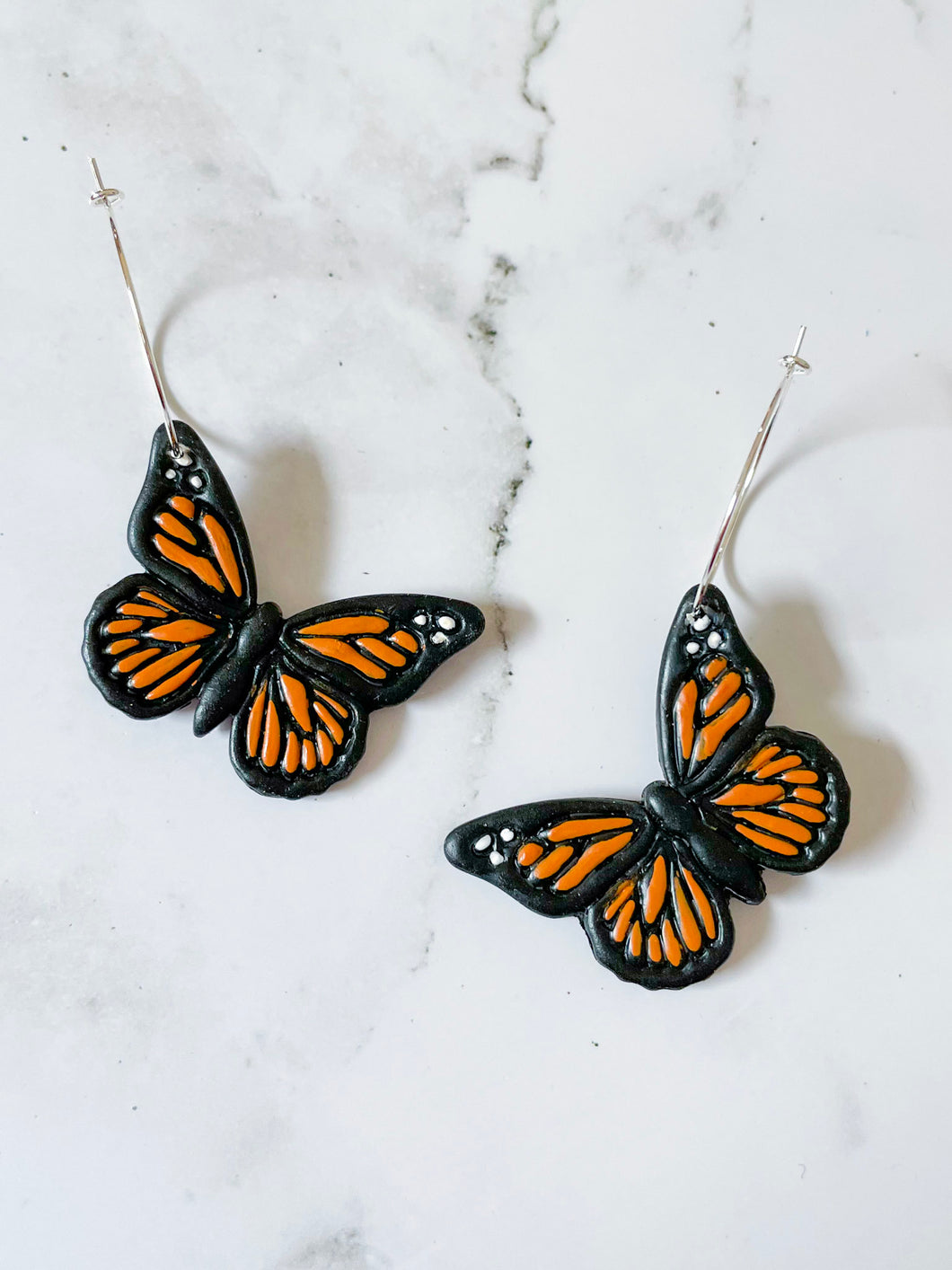 Monarch Butterfly Hoops